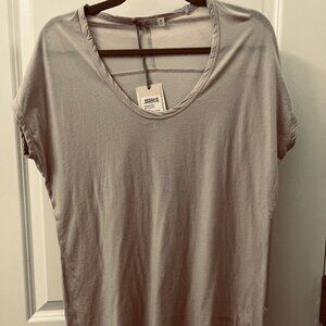 Barefoot Dreams MC Mist Pigment Scoop Neck 100% Cotton Tunic SZ M NWT